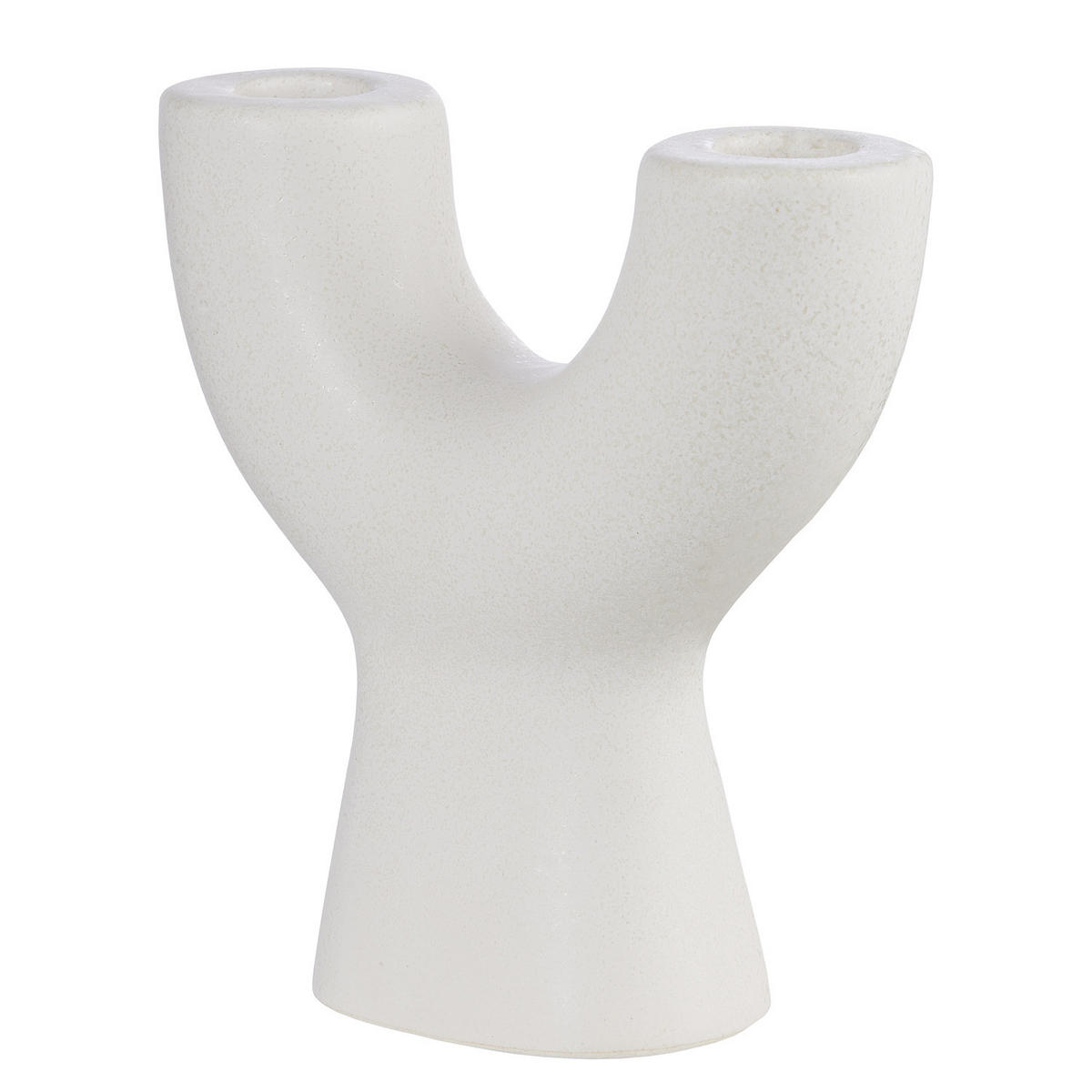 KERZENHALTER Twin - Creme, Keramik (4.7/15/15cm) - Butlers