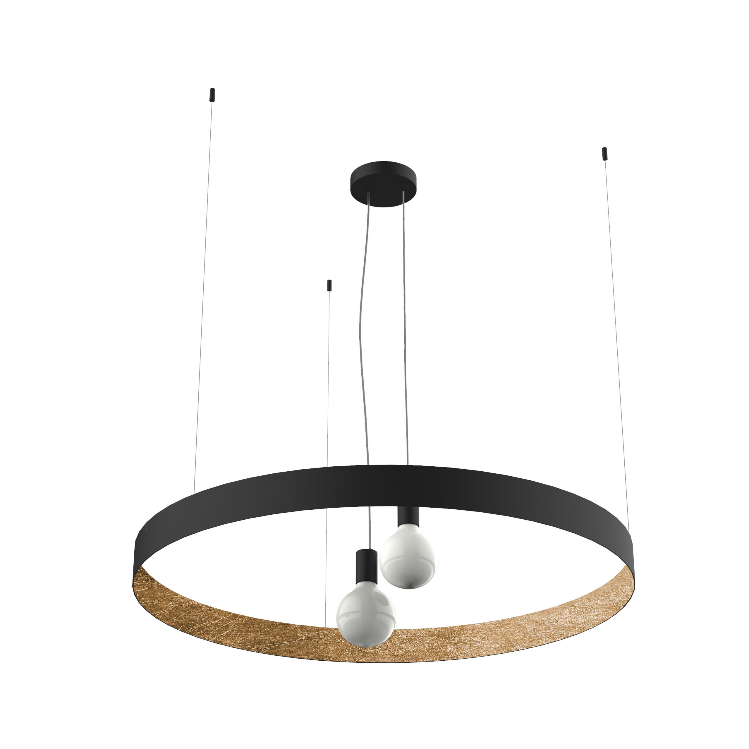 HÄNGELEUCHTE - Goldfarben, Metall (80/80/6cm) - Lumicom