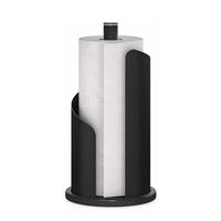 TOILETTENPAPIERHALTER , H 30 cm Ø 15 cm - Schwarz, Metall (15/30/15cm) - BELZ