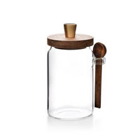 VORRATSBEHÄLTER Transparent Naturfarbe 11/9/18.5 cm Glas - Transparent/Naturfarben, Glas (9/18.5/11cm) - Mondex