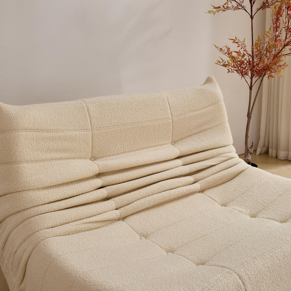 SEDACÍ VAK v béžové barvě, relaxační křeslo Indoor Lazy Sofa s vysoce elastickou pěnou, snadno přemístitelné - béžová, textil (149/82/114cm) - STILVORA