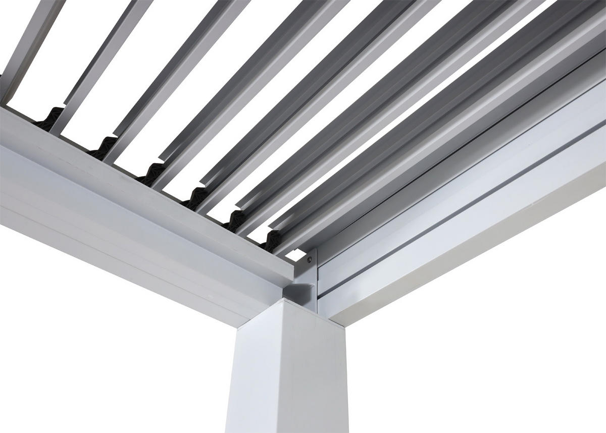 PERGOLA Weiß - Weiß, Metall (300/220/300cm) - MCW