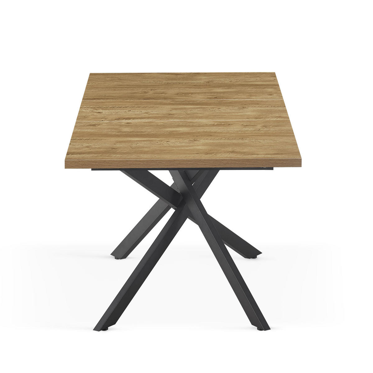 ESSTISCH LARS 120-160/80/76 cm Wildeiche - Wildeiche, Holz (80/120/76cm) - B&D Home