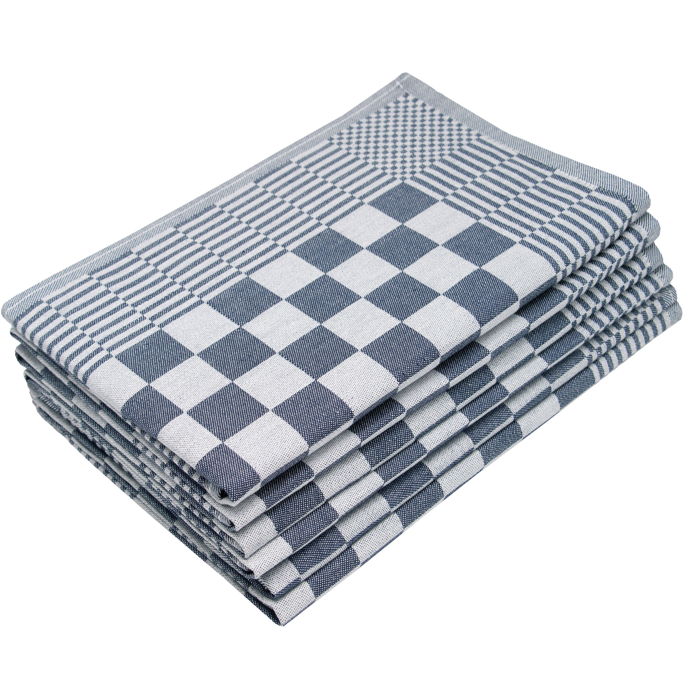 Zollner Geschirrtücher, Blau 65x65 cm