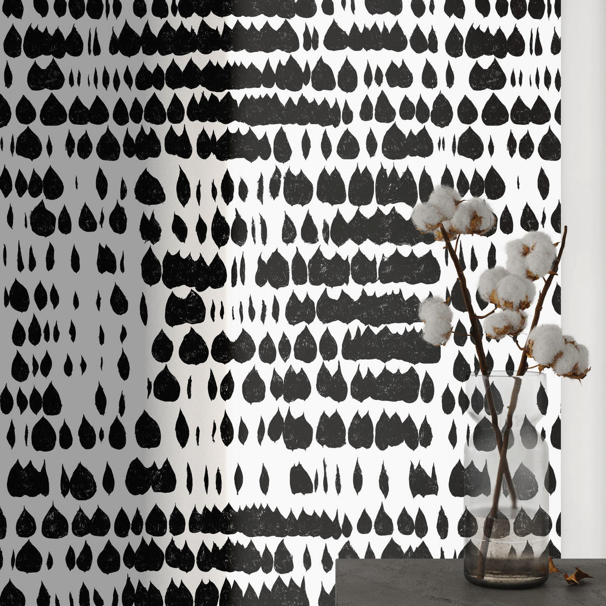 TAPETE Modern aus echtem Papier, 200x280cm, 8 Bögen - Weiß, Papier (200/280cm) - WALLPAPERS4BEGINNERS
