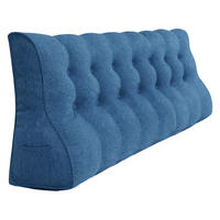 RÜCKENKISSEN Körperkontur Leinenlook Blau 200 cm - Blau, Textil (55/200cm) - Vercart