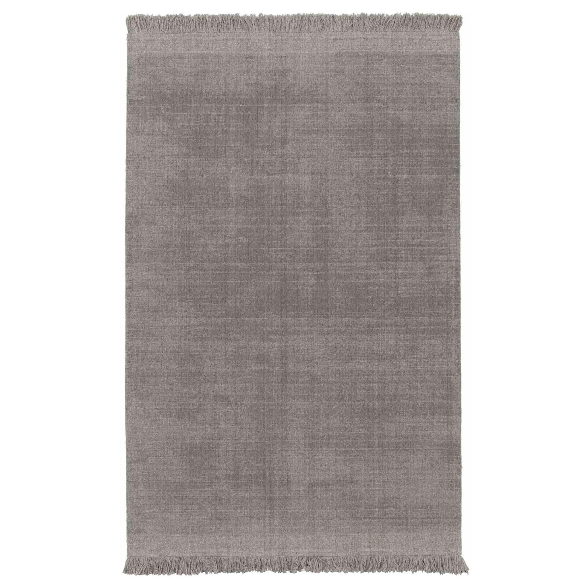 TEPPICH handgefertigt Wolle Baumwolle grau - Grau, Naturmaterialien (200/290cm) - AFK Living
