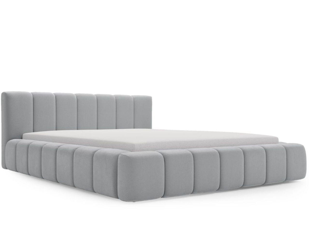 POLSTERBETT Orio 140x200 Hellgrau - Hellgrau, Textil (140/200cm) - Graingold