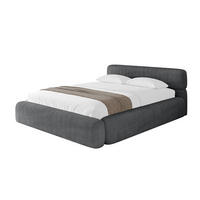 POLSTERBETT mit Bettkasten und Lattenrost, Bett mit Matratze H3/H4 - ENORA-V1 180x200 Dunkelgrau - Anthrazit, Holzwerkstoff/Textil (180/200cm) - ALTDECOR