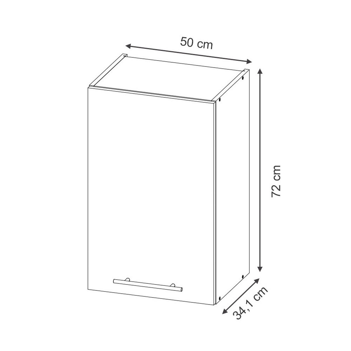 Honigeiche/Weiß, Holzwerkstoff (50/72/34.1cm) - Vicco