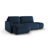 ECKSOFA Alessio 3 Sitzplätze Dunkelblau - Blau, Holz (229/148cm) - Petits-meubles