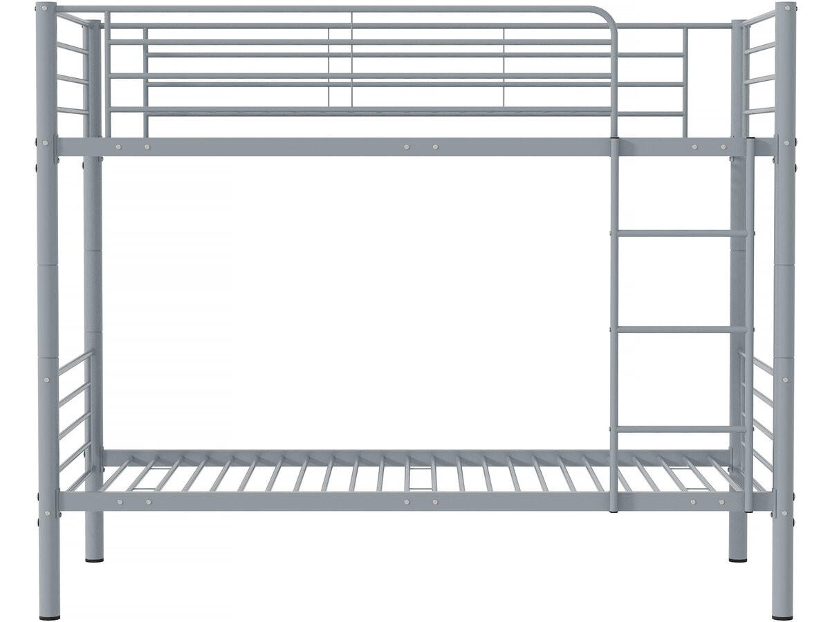 ETAGENBETT adam Grau - Grau, Metall (190/90cm) - Habitat Garten