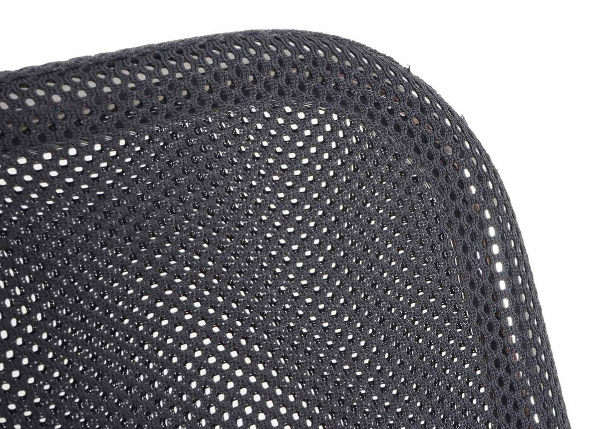 BESUCHERSTUHL 12er-Set mit Lehne 83x55x60cm Sitzhöhe 45cm Stoff/Textil Sitz Grau - Grau, Textil (55/83/60cm) - PROREGAL
