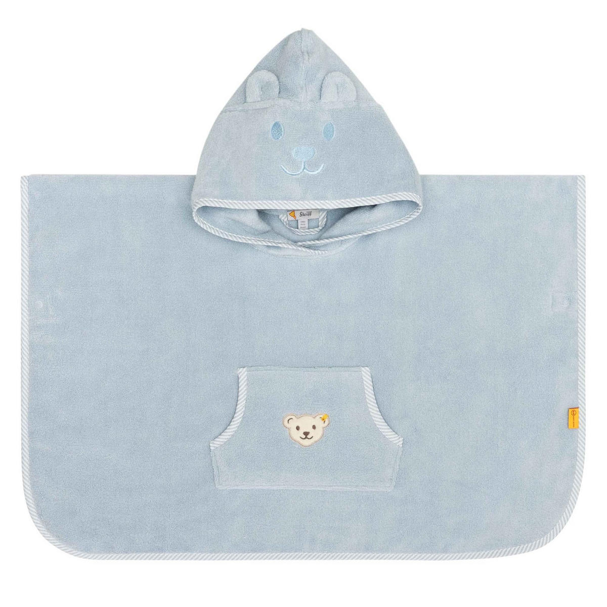 BADEMANTEL Unisex Blau Baumwolle - Blau, Textil (Einheitsgrößenull) - Steiff
