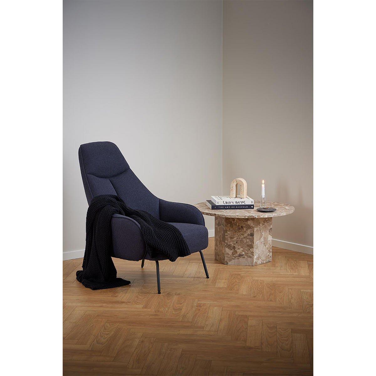 COUCHTISCH, Naxos, Braun, Stein, 80 x 80 x 42 cm - Braun, Stein (80/80/42cm) - ebuy24