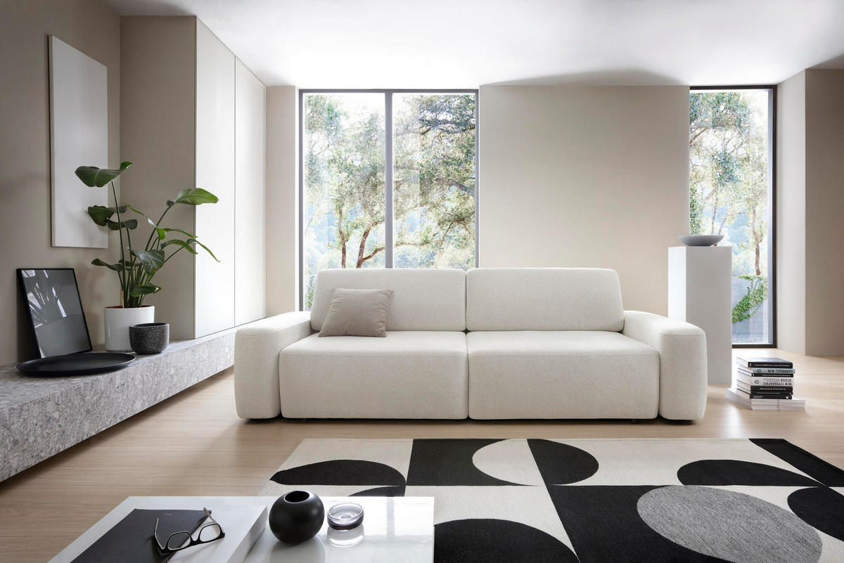 SOFA BOULI Beige 257x105x82 cm - Beige, Textil (257/82/105cm) - FURNLUX