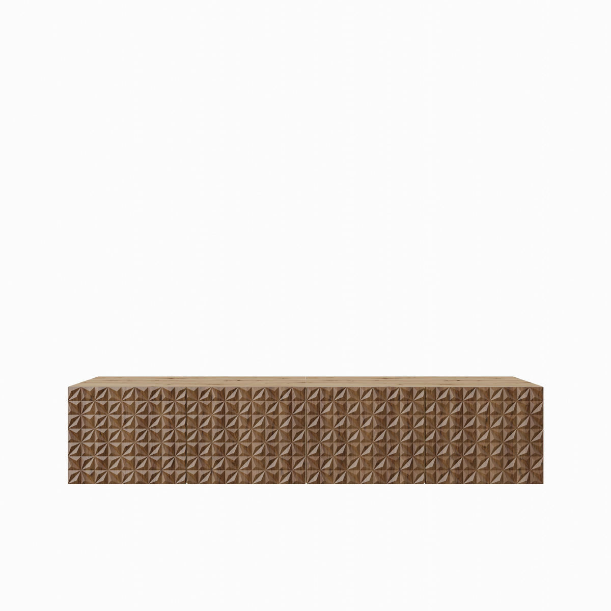 TV-SCHRANK Cali 200 cm (2x100) viertürig, artisan, catania - Eiche Artisan/Braun, Kunststoff (200/41/40cm) - Margaret Hadas24