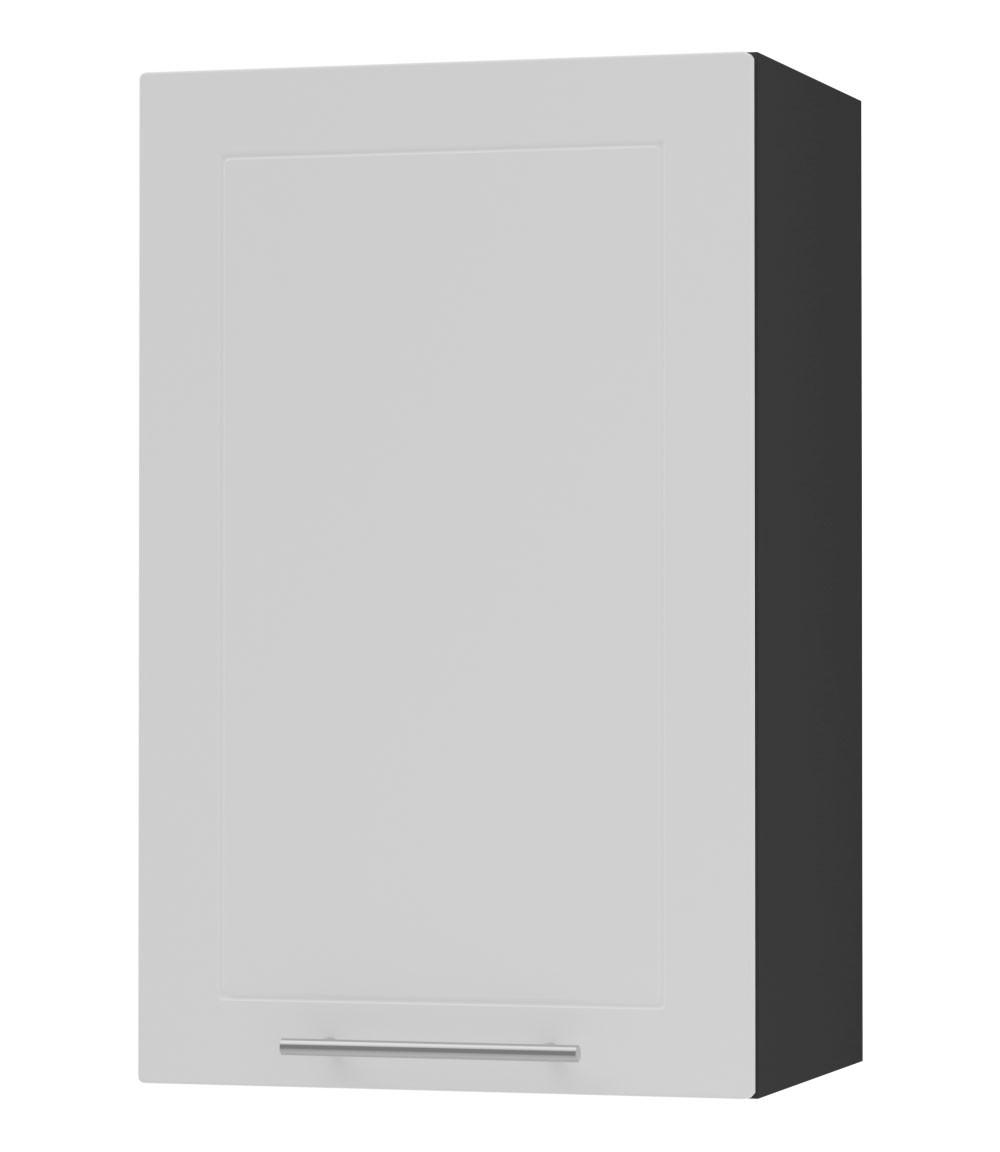 Feldmann-Wohnen Küchenhängeschrank Weiß, Schwarz 45x72x32.5 cm