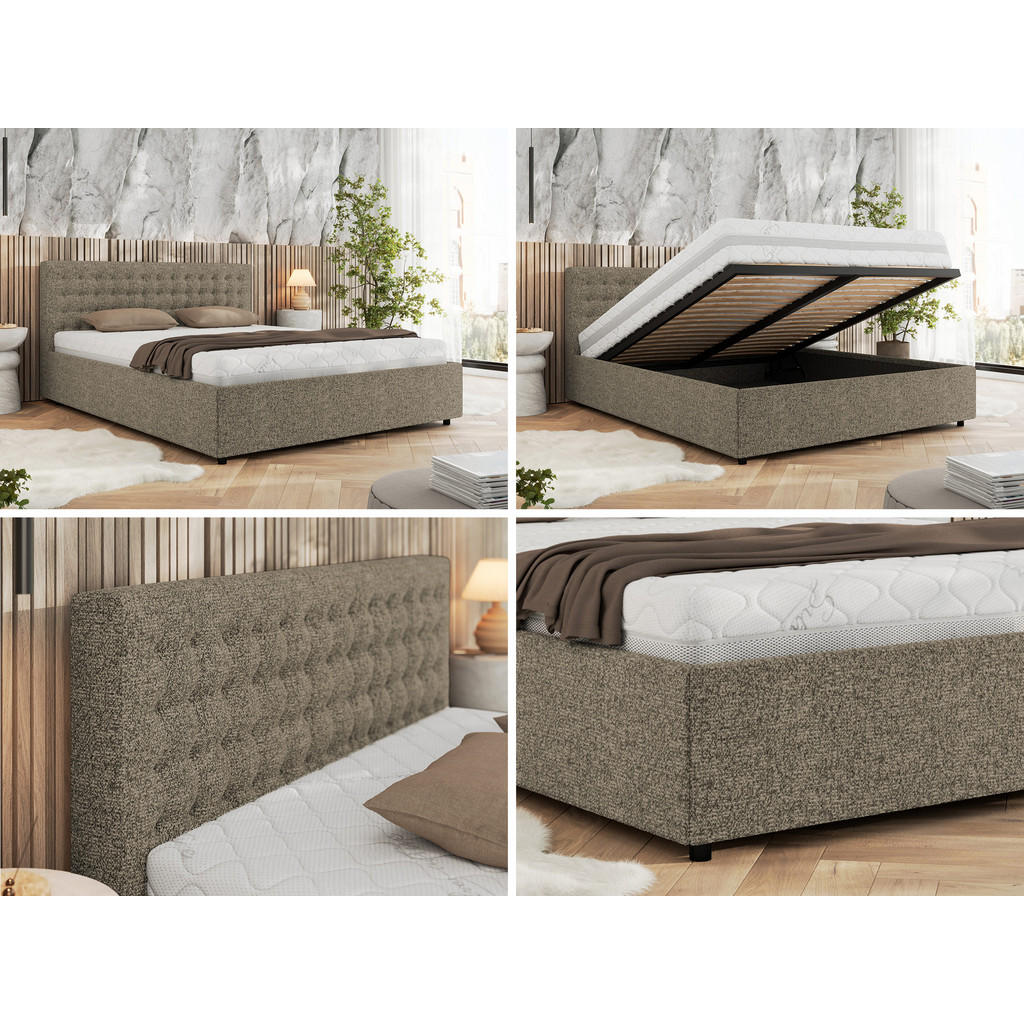 Thumbnail - MKS Polsterbett, Grau, Textil, H2, 7-Zonen, Rechteckig, 160x200 cm, Oeko-Tex®, Schlafzimmer, Betten, Polsterbetten