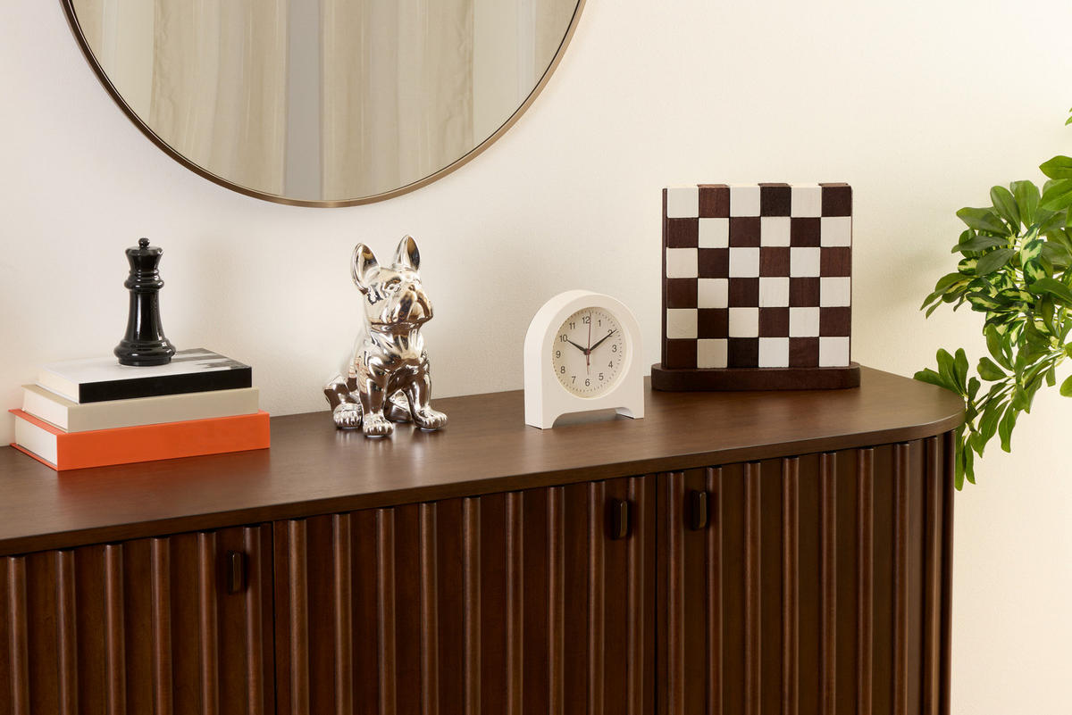 WECKER Cedo 14,9/4,2/16,1 cm - Weiß, Kunststoff (4.2/16.1/14.9cm) - Atmosphera Createur d´interieur