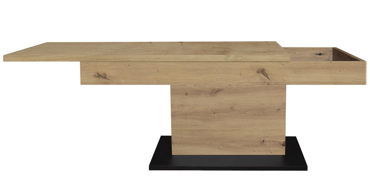 COUCHTISCH Höhenverstellbar Else 1 110x59x60 Holzwerkstoff Asteiche - Schwarz/Eiche Artisan, Holzwerkstoff (110/60/59cm) - 58aufmkessel
