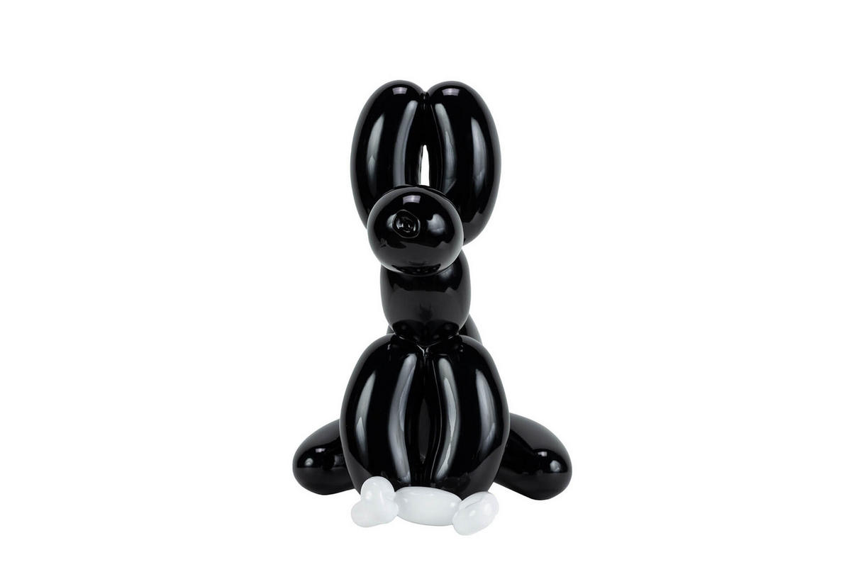 SKULPTUR Schwarz 30/28 cm - Schwarz, Stein (1.15/28/18cm) - KUNSTLOFT