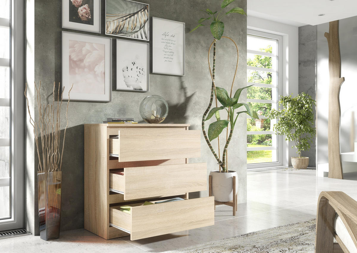 KOMMODE Sonoma 70/79/39 - Sonoma Eiche, Holzwerkstoff (70/79/39cm) - RAUMHIRSCH FURNITURE