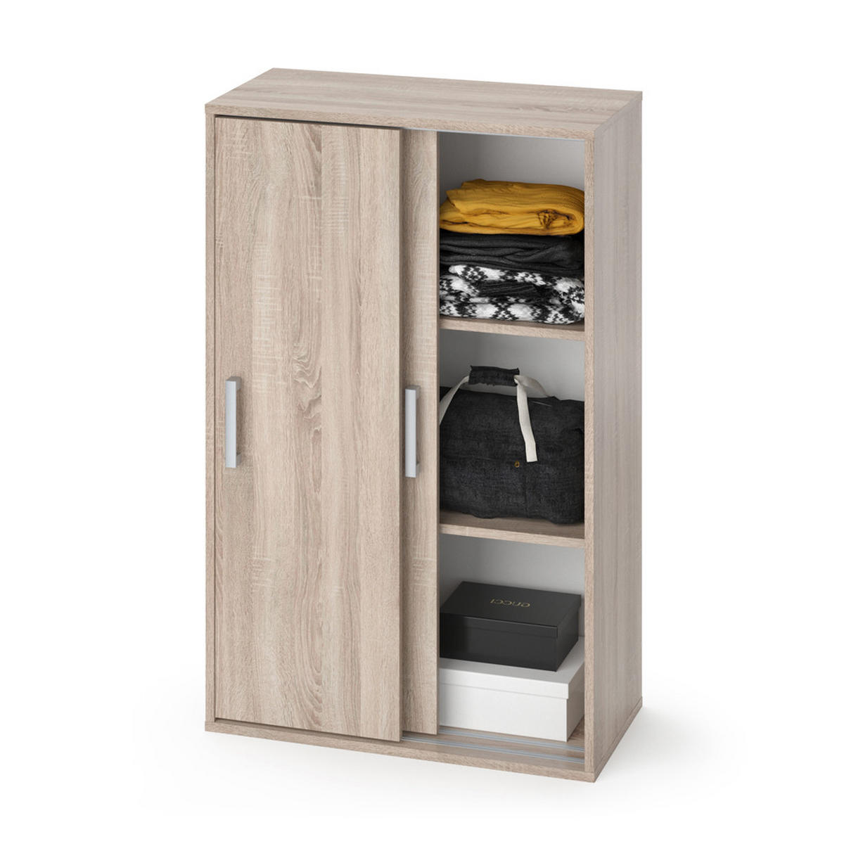 GARDEROBENSCHRANK Falk Sonoma 68 x 108.5 cm - Sonoma Eiche, Holzwerkstoff (68/108.5/33cm) - Vicco