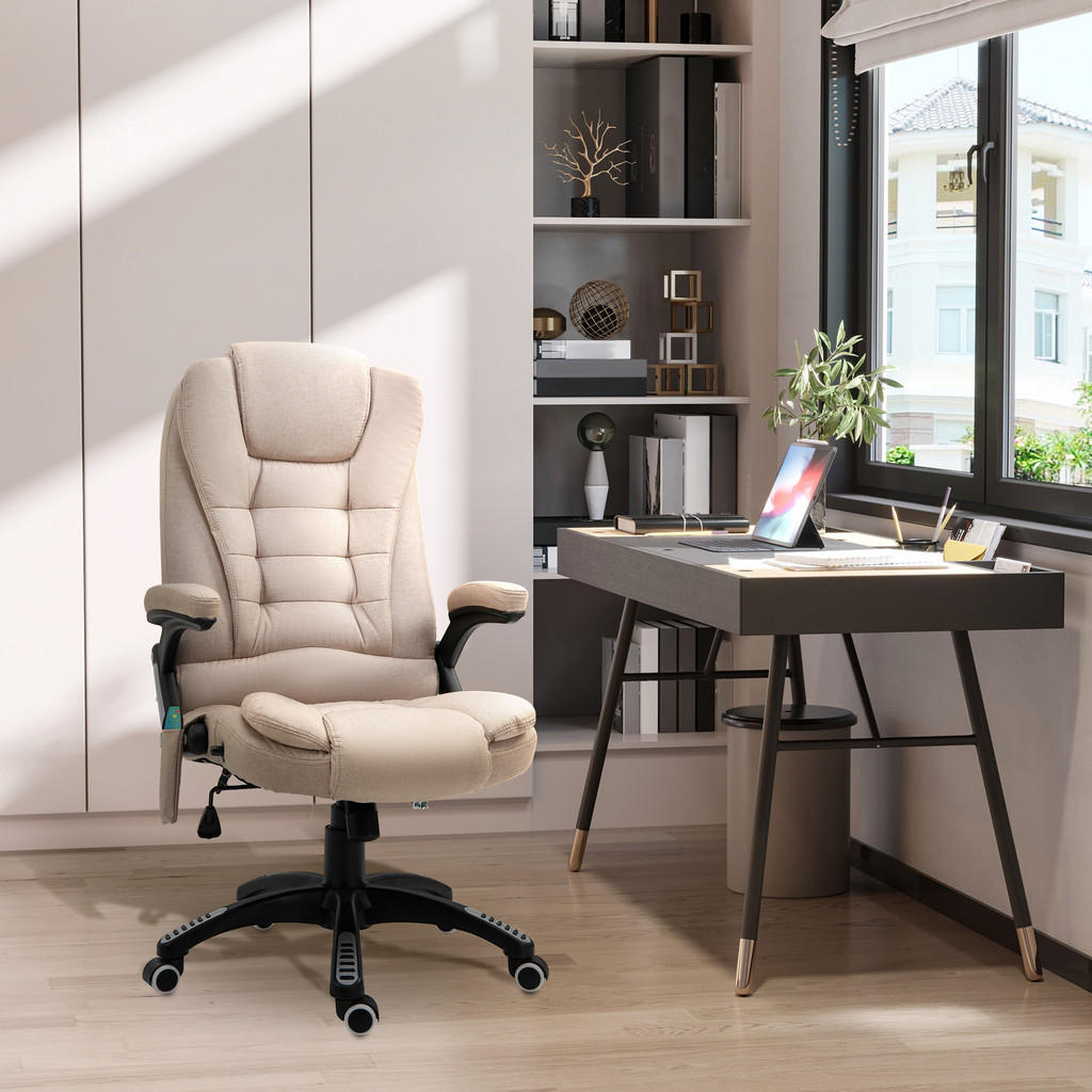 Thumbnail - Vinsetto Bürostuhl, Braun, Textil, 1-Sitzer, Füllung: Schaumstoff, 74x116x67 cm, Arbeitszimmer, Bürostühle, Drehstühle