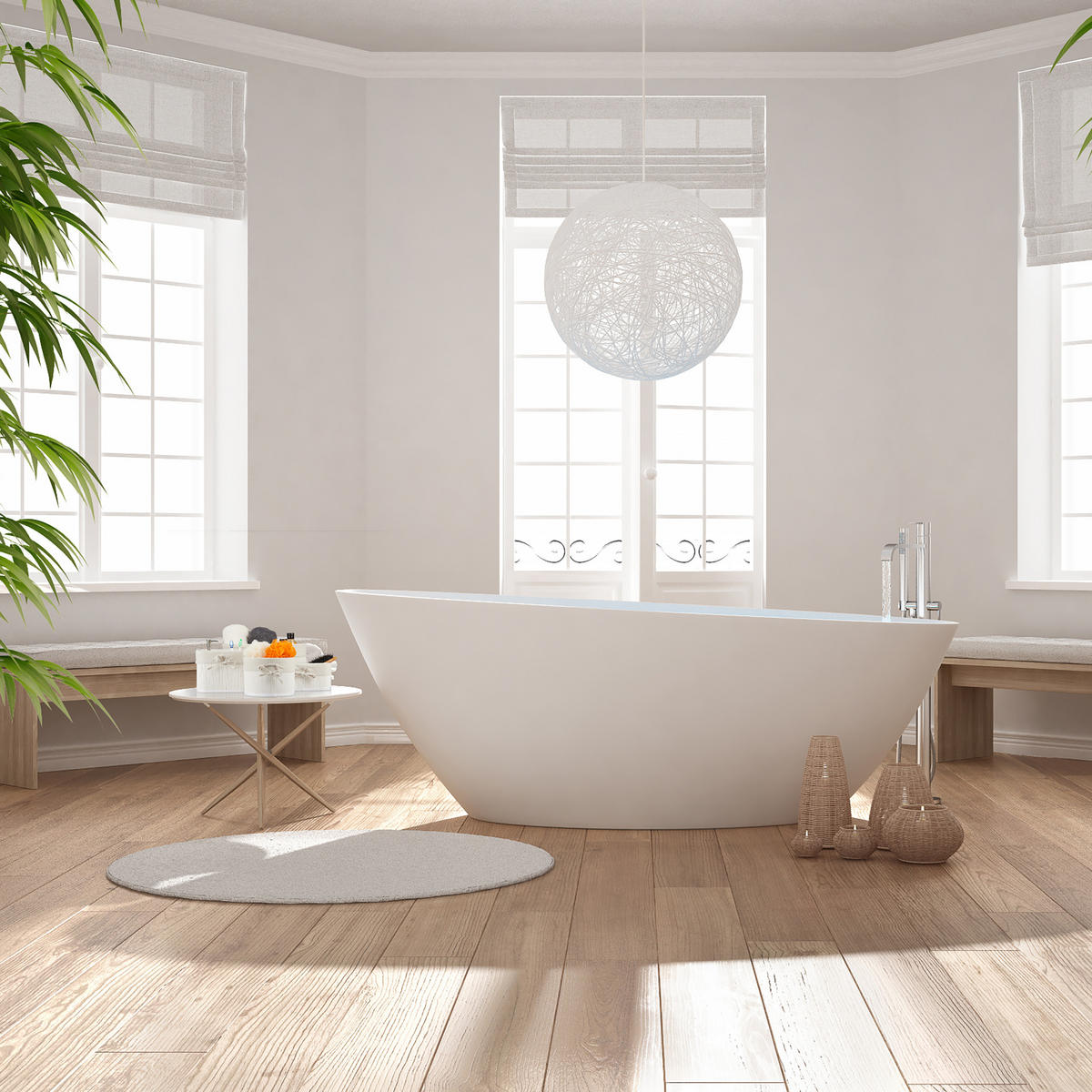 4XAUFBEWAHRUNGSKORB - Multicolor, Holz/Holzwerkstoff (33/17/23cm) - Relaxdays