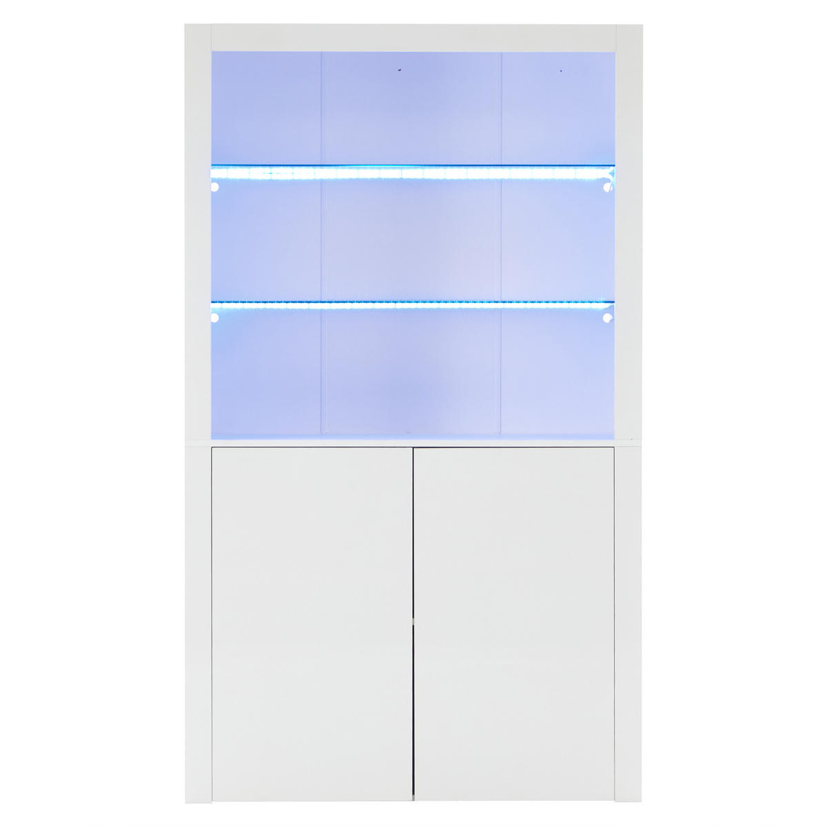 HIGHBOARD mit LED-Beleuchtung, geräumiger Stauraumschrank - Eiche San Remo, Holzwerkstoff (100/170/35cm) - Urban Meuble