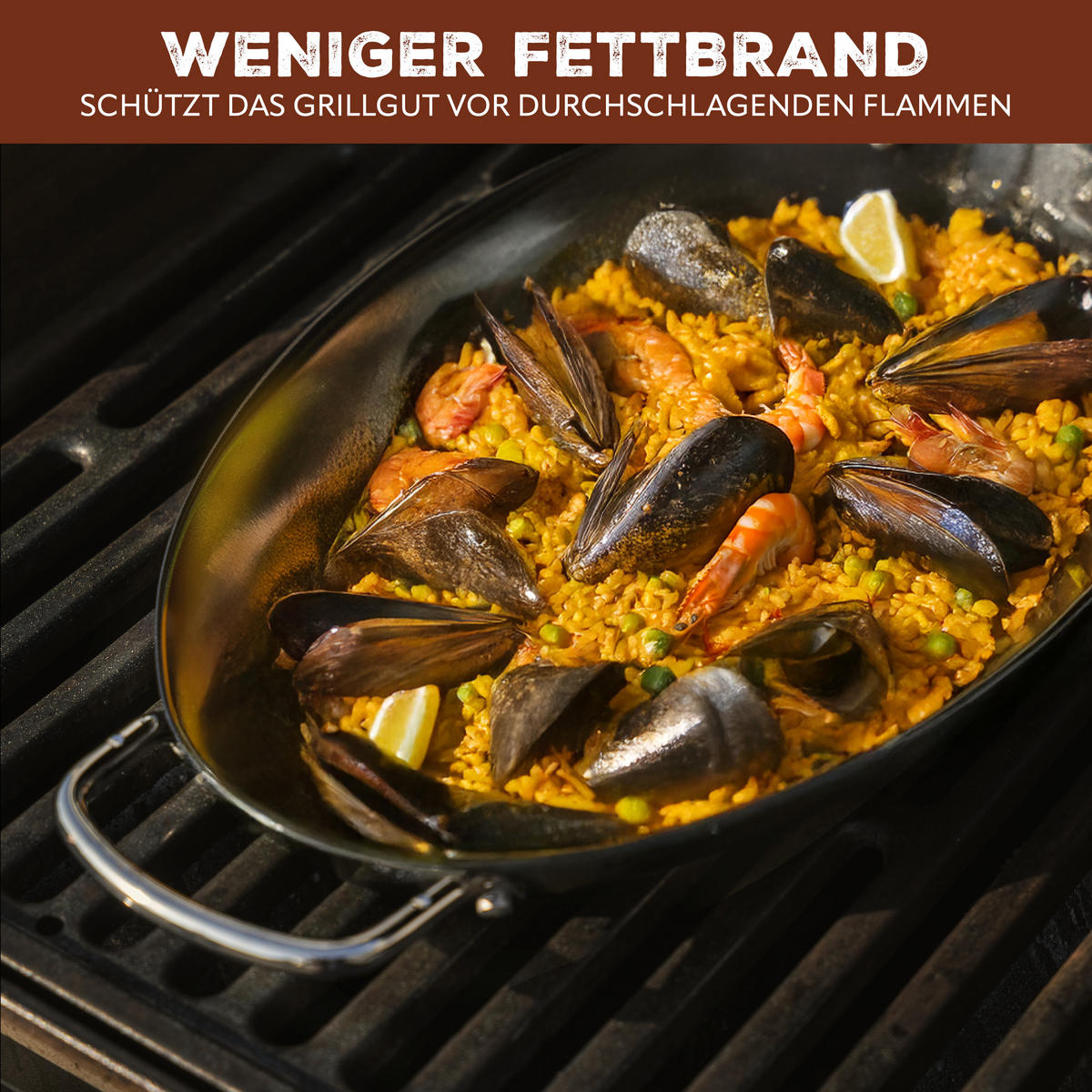 FISCH-GRILLPFANNE 2er-Set, schwarz, Metall - Schwarz, Metall (39.5/3.5/20.5cm) - bremermann