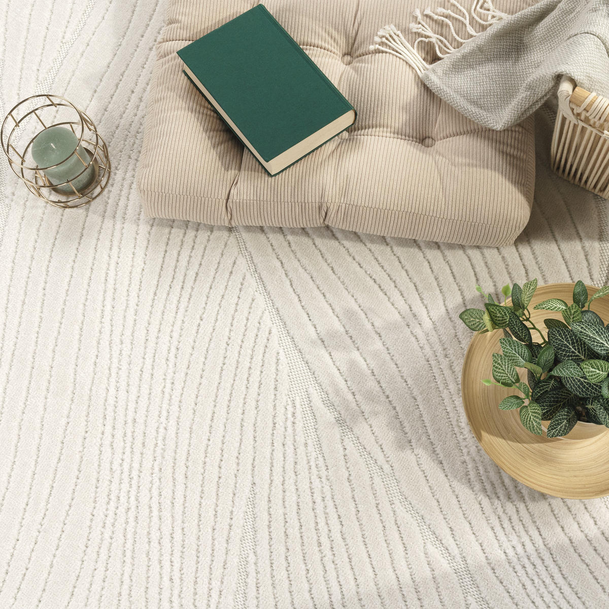 OUTDOORTEPPICH 60/100 cm Cotton 242 - Creme, Textil (60/100cm) - Paco Home