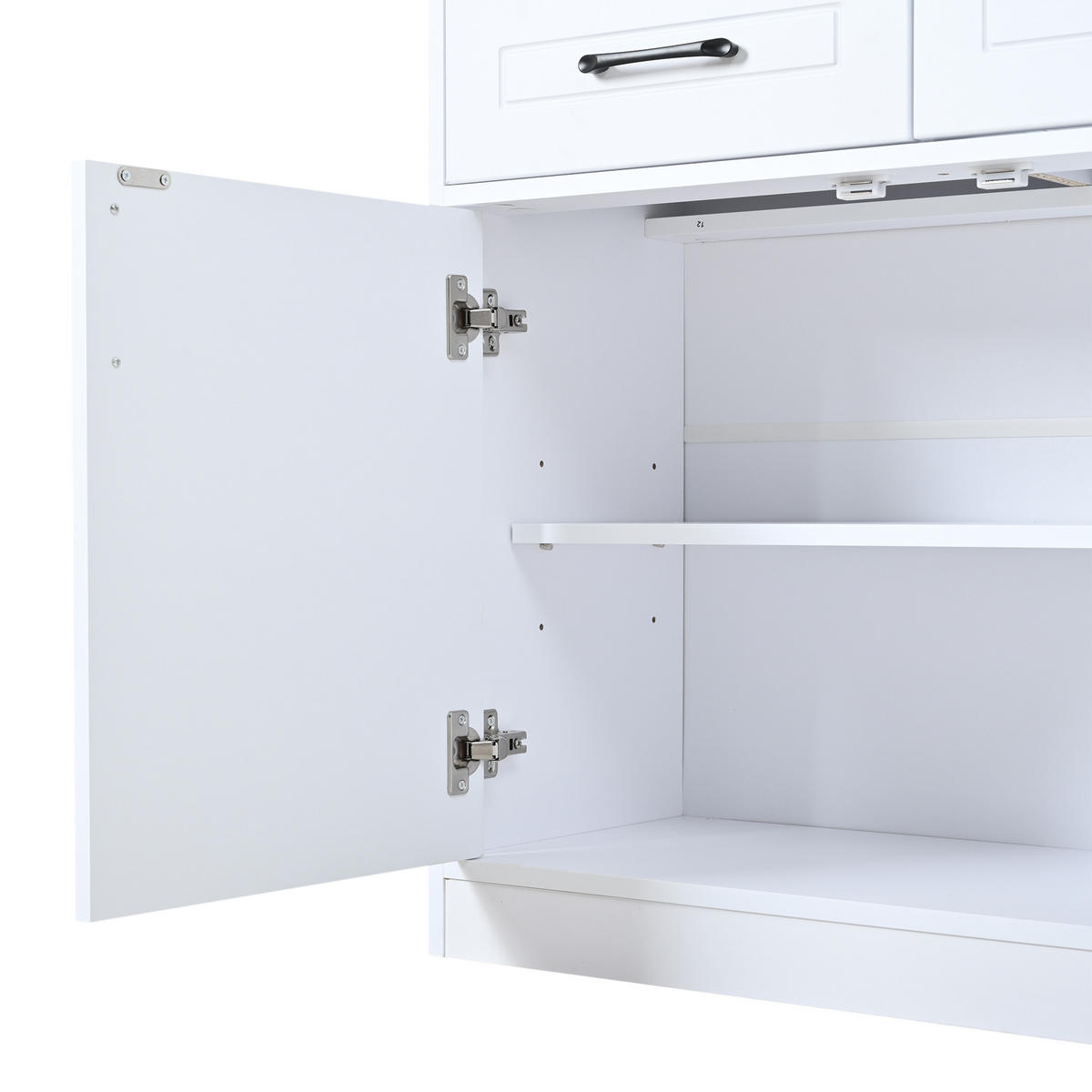 SIDEBOARD 120/35/80 cm in Weiß mit 3 Schubladen und 3 Türen - Weiß, Holzwerkstoff (120/80/35cm) - CHICFURN