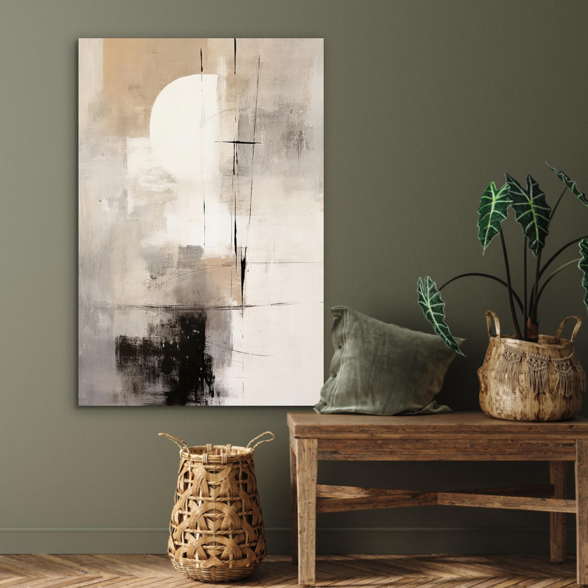METALLBILD Abstrakt - Kunst - Grau 60x90 cm - Hellgrau, Metall (60/90cm) - MuchoWow