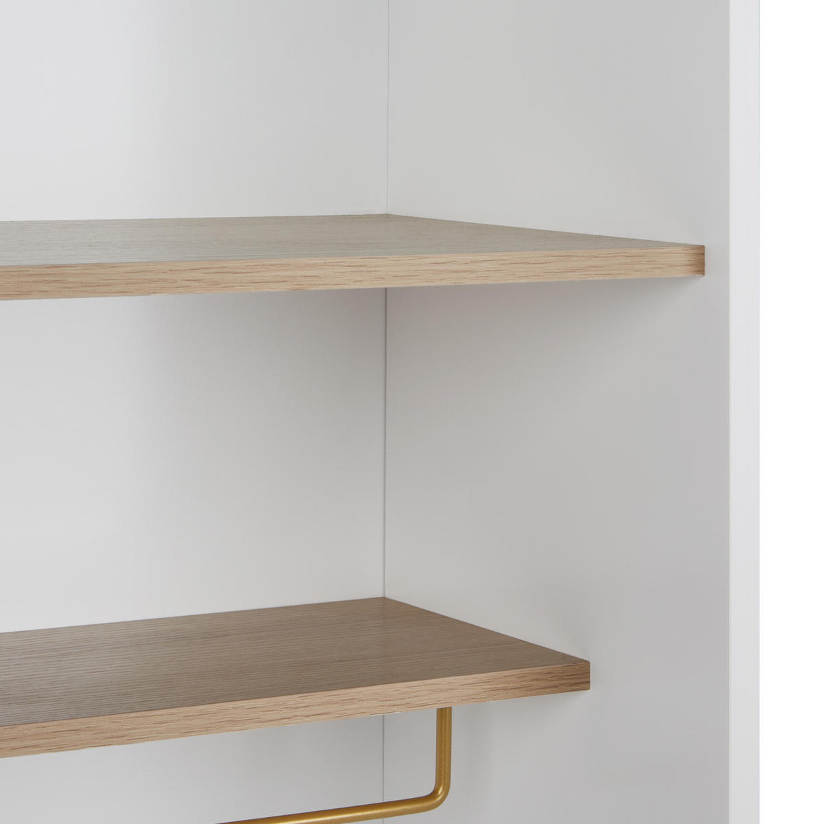 VITRÍNA se skleněnými dveřmi 82 cm Bílá Parlin - bílá, kompozitní dřevo (82/180/40cm) - Beliani