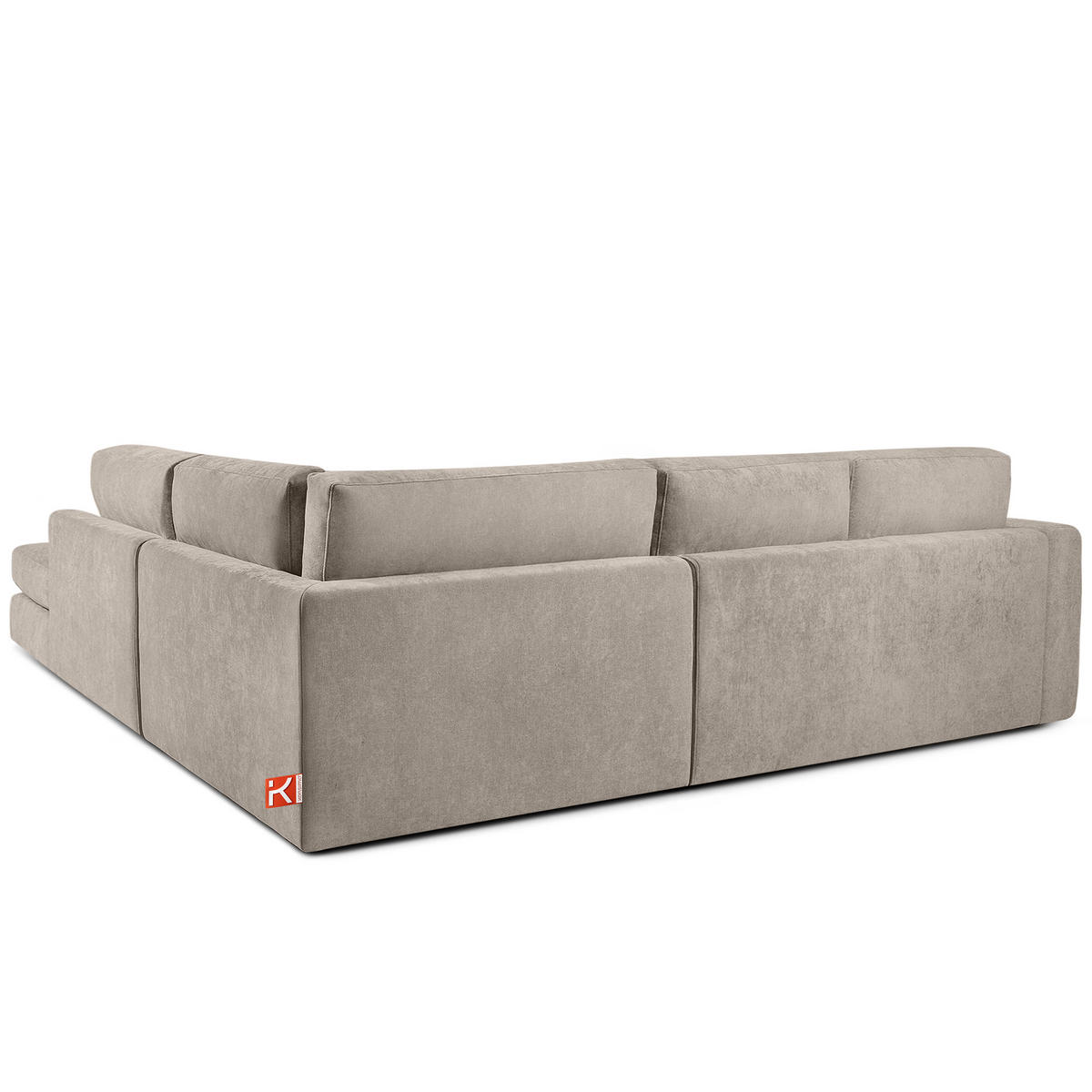 ECKSOFA rechts VERUS - Champagner, Holz/Holzwerkstoff (297/248cm) - KONSIMO®