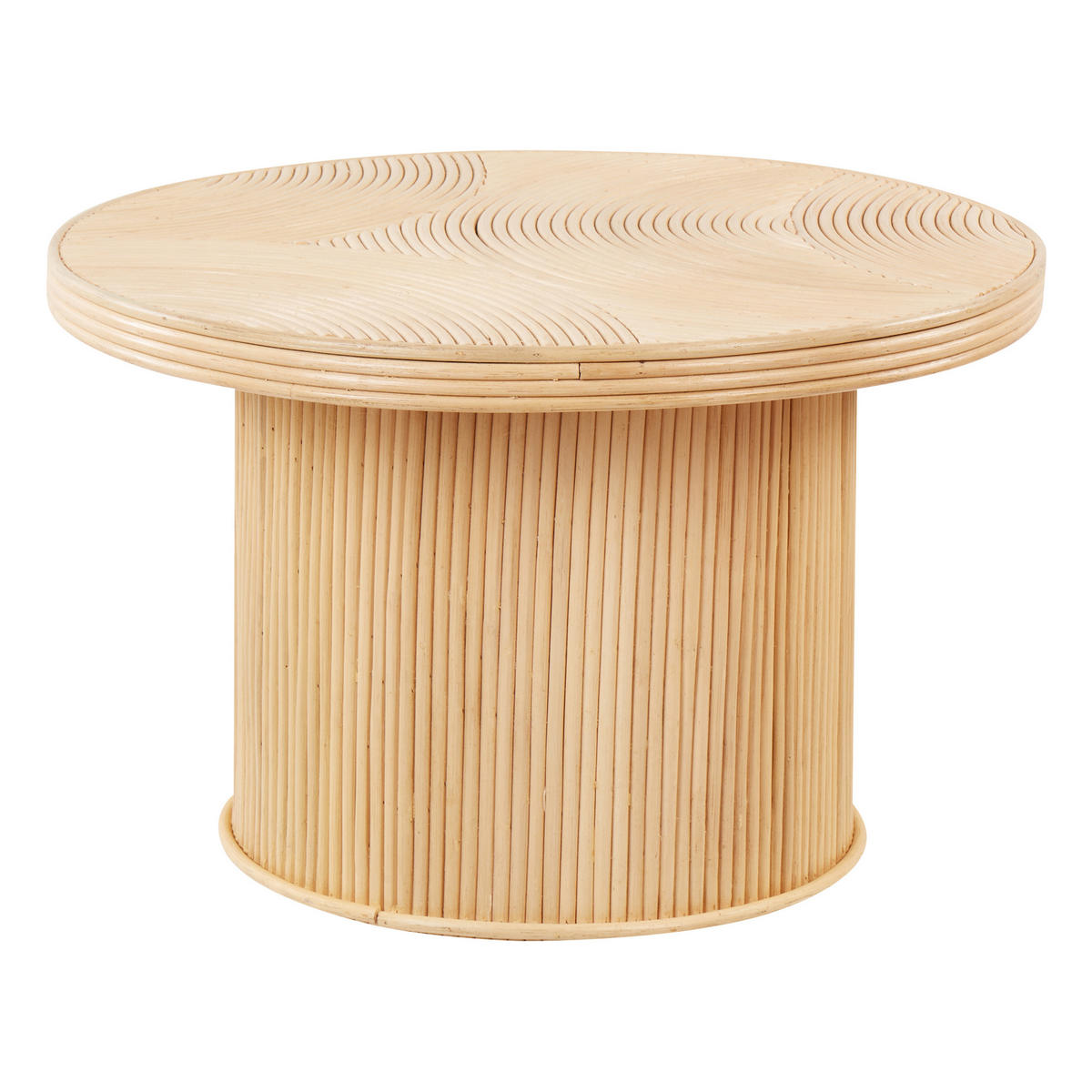 COUCHTISCH 2er Set Naturfarben Ilios - Naturfarben, Naturmaterialien (80/80/45cm) - Beliani