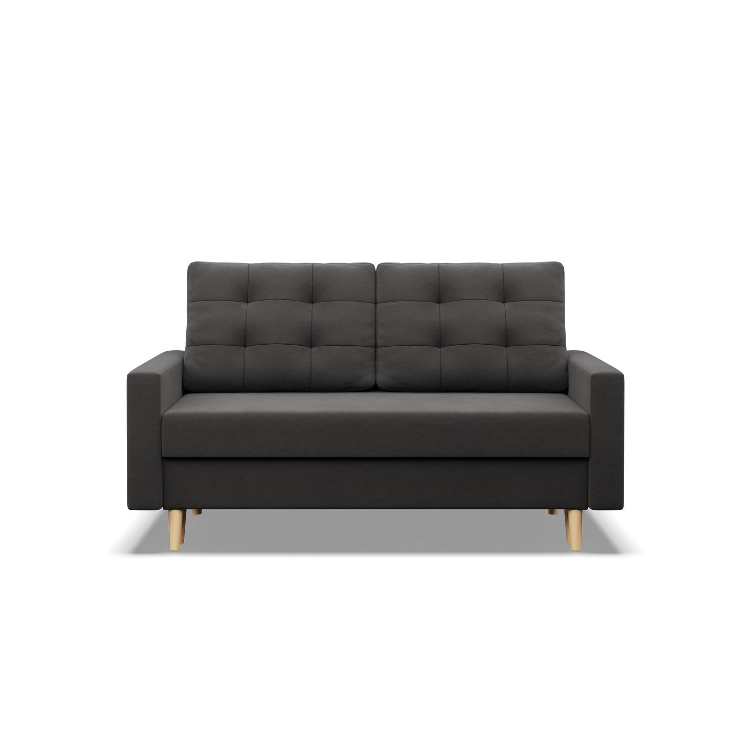 SOFA 2-SITZER MIT SCHLAFFUNKTION BLANK, Grau - Schieferfarben, Textil (152/92/92cm)