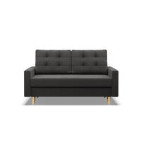 SOFA 2-SITZER MIT SCHLAFFUNKTION BLANK, Grau - Schieferfarben, Textil (152/92/92cm)