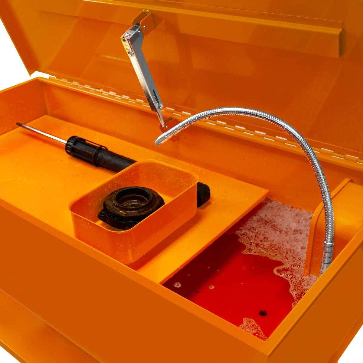 TEILEWASCHGERÄT 180L - Orange, Metall (113/99/54cm) - Monstershop