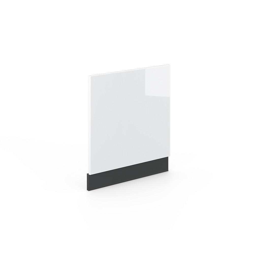 FRONTBLENDE Fame-Line Weiß Hochglanz 60 cm ohne AP - Weiß Hochglanz/Anthrazit, Holzwerkstoff (60/67.4/1.6cm) - Vicco