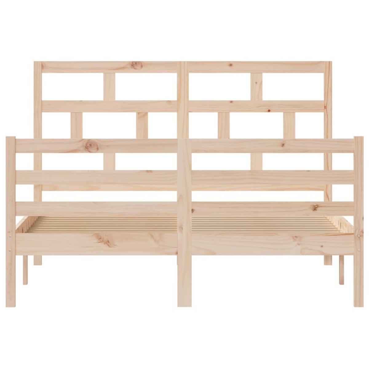 BETT Kernen 146/205.5 cm - Braun, Holz (140/200cm) - Nettlife