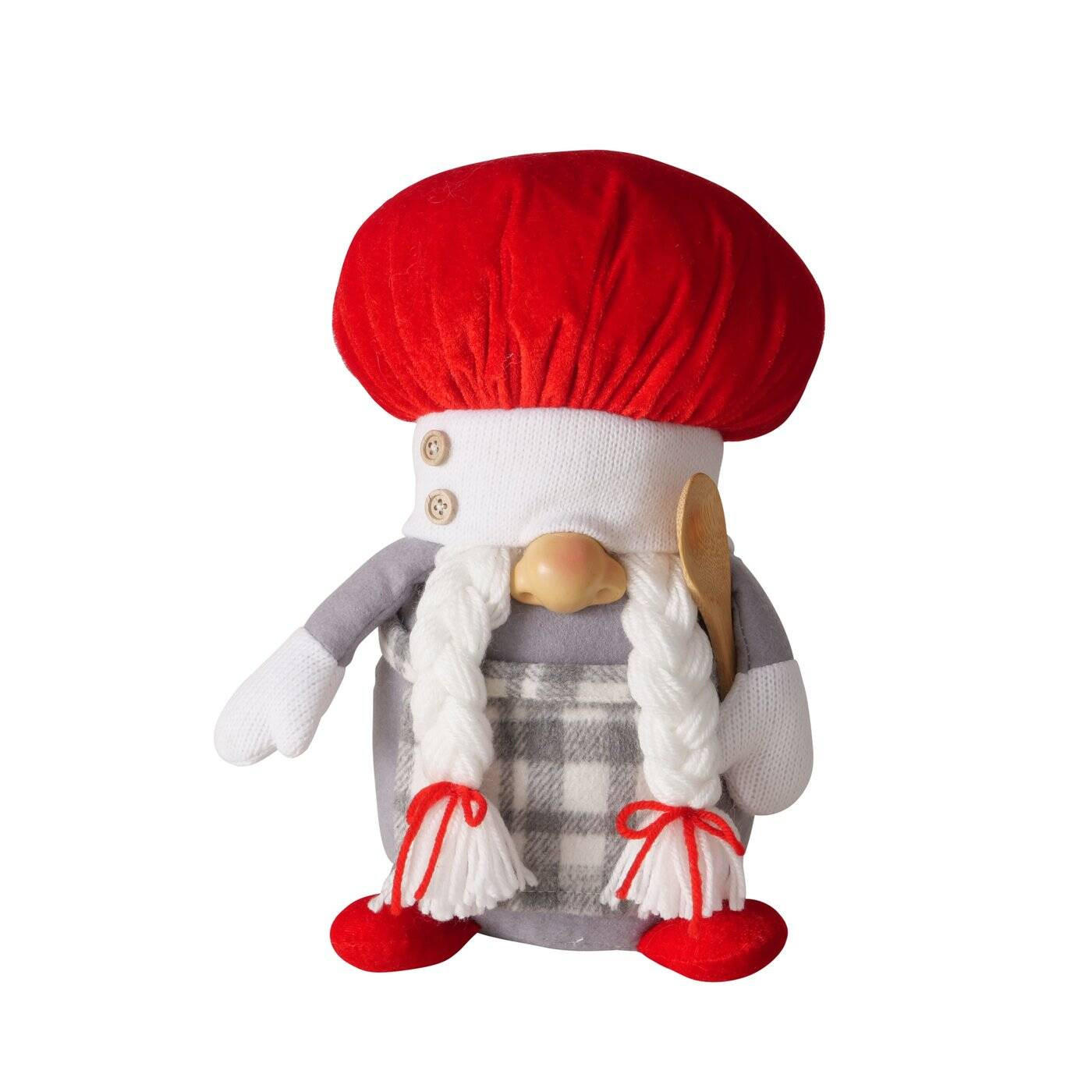 STOFFPUPPE Cooky 28 cm - Rot, Textil (18/28/20cm) - Boltze Home