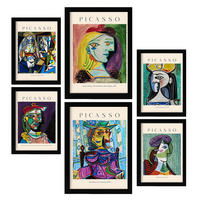 POSTER Set Mit 6 Picasso 2 Sammlung A3 & A4 Rahmenlos - Klar, Papier (29/3cm) - Nacnic