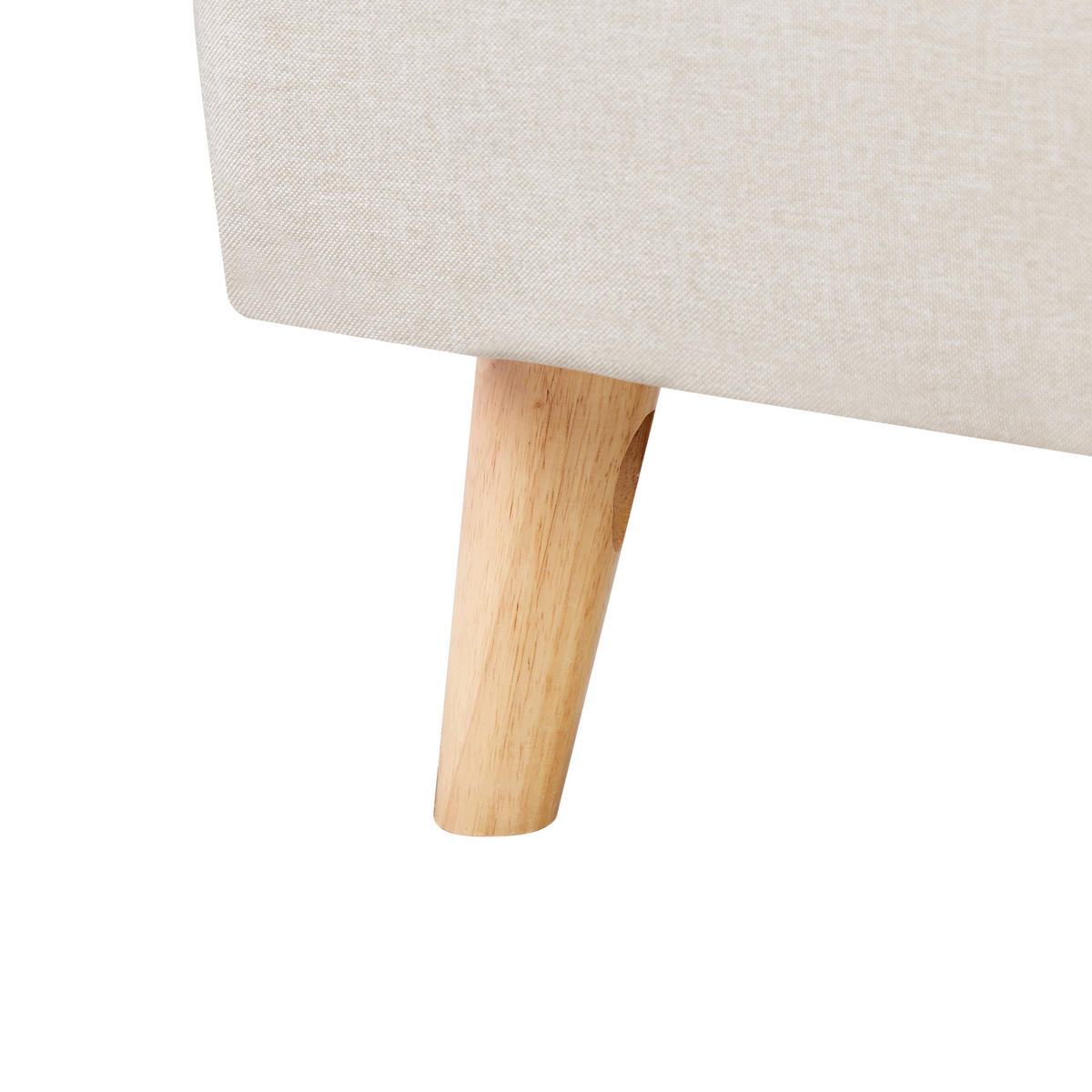 POLSTERBETT Beige 180x200 cmRennes - Hellbraun/Beige, Textil (180/200cm) - Beliani