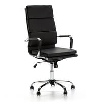 SCAUN rotativ Morgan cu funcție de pat, negru - negru, blană (71/110/54cm) - VS Venta-stock