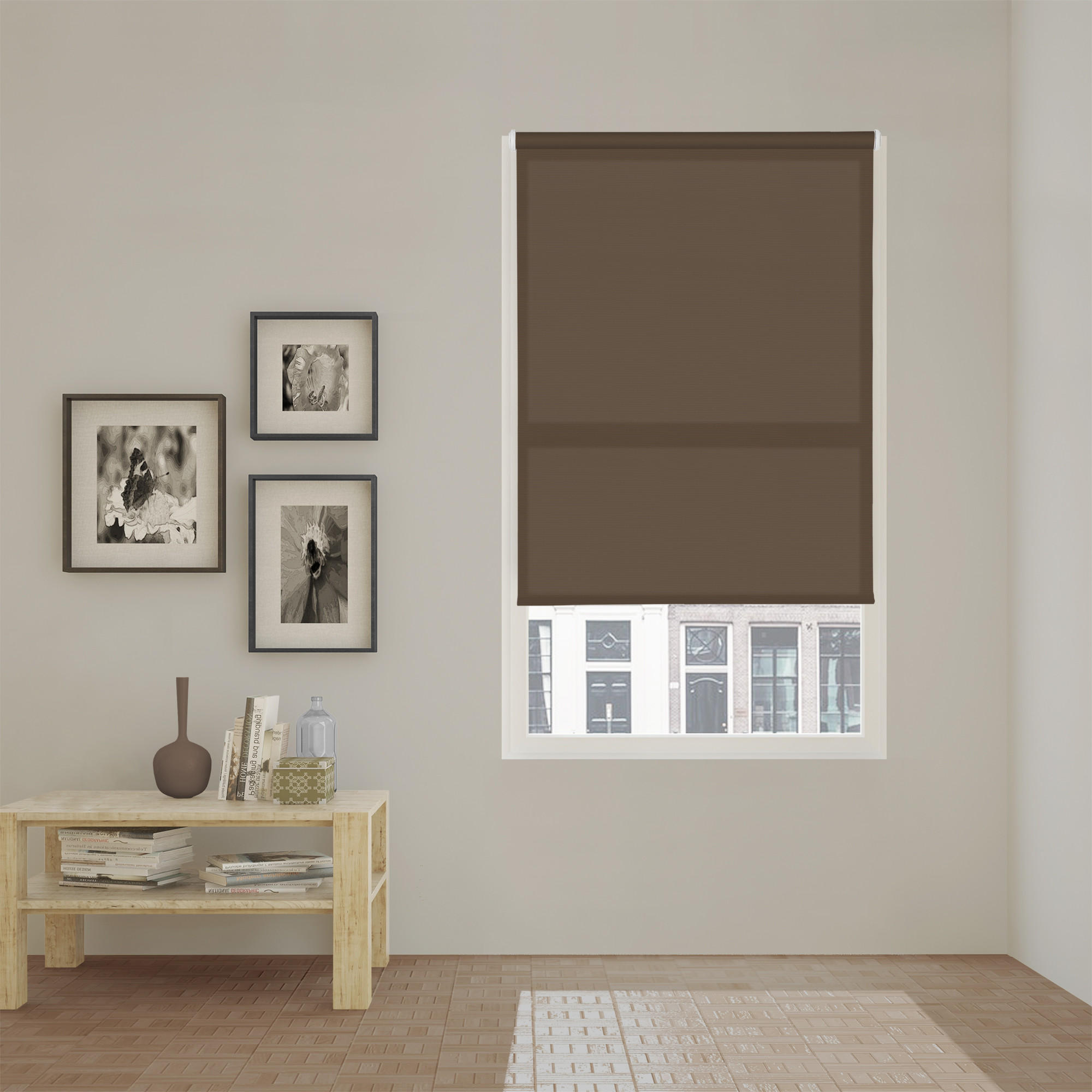 Viewtex Seitenzugrollo Braun 45x190x190 cm