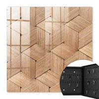 SCHLÜSSELBOX Schwarz 30x30 cm- Türöffnung nach rechts - Die Geometrie der Natur - Braun, Metall (30/30/5cm) - TULUP
