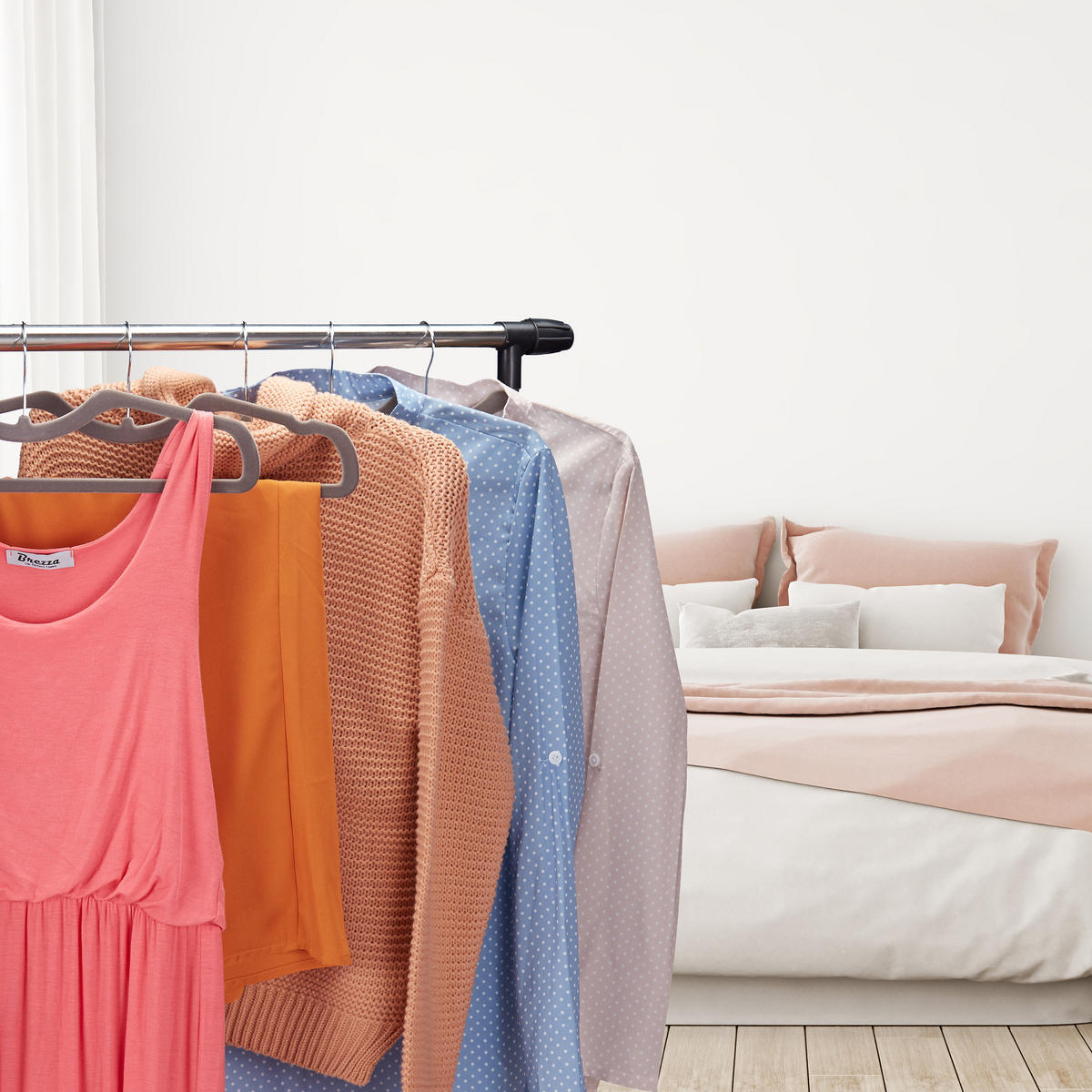 50XVEŠIAKOV na oblečenie - sivá, kov/textil (0.5cm) - Relaxdays